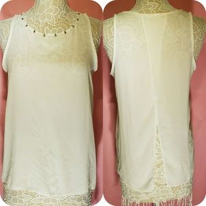 Soprano Sleeveless Studded Top